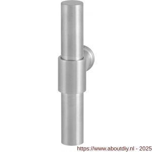 GPF Bouwbeslag RVS 3046 Hipi Deux kruiskruk 103 mm RVS geborsteld - A21008053 - afbeelding 1