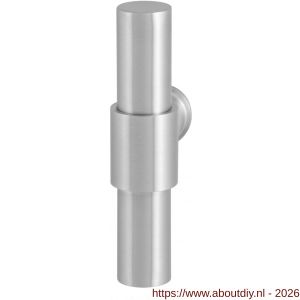 GPF Bouwbeslag RVS GPF3047L/R Hipi Deux+ kruiskruk gatdeel 105,5 mm links-rechtswijzend RVS geborsteld - A21008035 - afbeelding 1