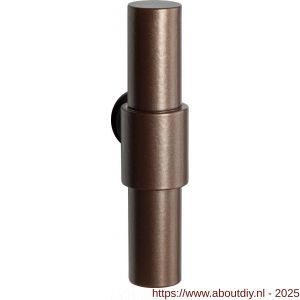 GPF Bouwbeslag Anastasius 3047.A2 L/R Hipi Deux+ kruiskruk gatdeel links-rechtswijzend 105,5 mm Bronze blend - A21010562 - afbeelding 1