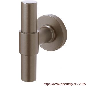 GPF Bouwbeslag Anastasius 3047.A3-00 Hipi Deux+ kruisknop vast met knopvastzetter 105,5 mm op rond rozet 50x8 mm Mocca blend - A21013915 - afbeelding 1