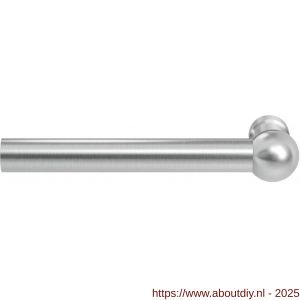 GPF Bouwbeslag RVS 3050L/R Hipi deurkruk gatdeel links-rechtswijzend 139,5 mm RVS geborsteld - A21002682 - afbeelding 1