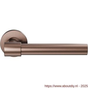 GPF Bouwbeslag Anastasius 3052.A2-00 Hipi Deux+ deurkruk 141,5 mm op rond rozet Bronze blend - A21010660 - afbeelding 1