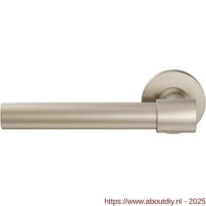 GPF Bouwbeslag Anastasius 3052.A4-00 L/R Hipi Deux+ deurkruk gatdeel 141,5 mm op rond rozet links-rechtswijzend Champagne blend - A21010156 - afbeelding 1