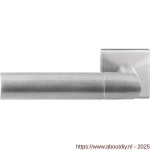 GPF Bouwbeslag RVS 3140.09-02L GPF3140.02L Nana deurkruk gatdeel op vierkant rozet RVS 50x50x8 mm linkswijzend RVS geborsteld - A21010178 - afbeelding 1