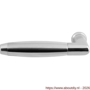 GPF Bouwbeslag RVS GPF4018L/R Ika deurkruk gatdeel haaks met trapezium eindknop links-rechtswijzend RVS gepolijst - A21005755 - afbeelding 1