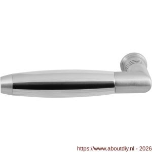 GPF Bouwbeslag RVS GPF4048L/R Ika deurkruk gatdeel haaks met trapezium eindknop links-rechtswijzend RVS geborsteld-RVS gepolijst - A21005763 - afbeelding 1