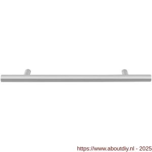 GPF Bouwbeslag RVS GPF5026.09 meubelgreep T-model 12x250/192 mm RVS geborsteld - A21005663 - afbeelding 1