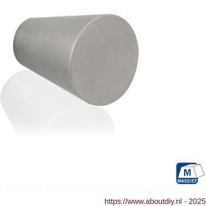 GPF Bouwbeslag RVS GPF5500.25 meubelknop rond 25 mm hoogte 30 mm RVS geborsteld - A21005359 - afbeelding 1