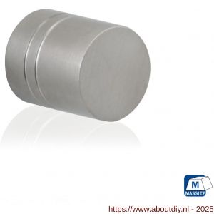 GPF Bouwbeslag RVS GPF5510.35 meubelknop rond 35 mm hoogte 35 mm RVS geborsteld - A21005368 - afbeelding 1