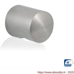 GPF Bouwbeslag RVS GPF5515.35 meubelknop rond 35 mm hoogte 38 mm RVS geborsteld - A21005372 - afbeelding 1