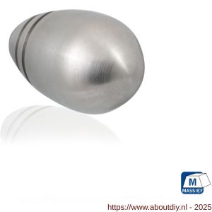 GPF Bouwbeslag RVS GPF5525.25 meubelknop rond 25 mm hoogte 39 mm RVS geborsteld - A21005378 - afbeelding 1