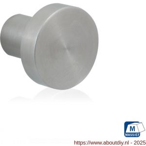 GPF Bouwbeslag RVS GPF5550.35 meubelknop rond 35 mm hoogte 32 mm RVS geborsteld - A21005395 - afbeelding 1