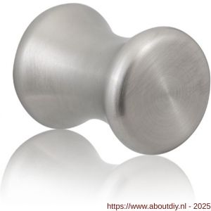 GPF Bouwbeslag RVS GPF5555.25 meubelknop rond 25 mm hoogte 37 mm RVS geborsteld - A21005397 - afbeelding 1