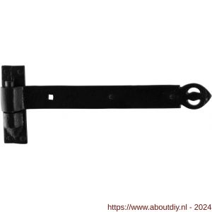GPF Bouwbeslag Smeedijzer 6630.60 duimheng 500 mm met duim smeedijzer zwart - A21000024 - afbeelding 1