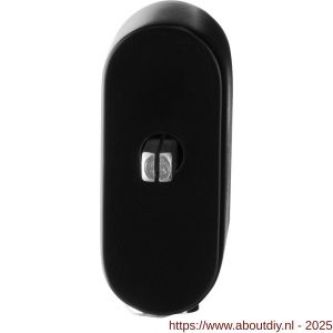 GPF Bouwbeslag Smeedijzer GPF6850.60 draaikiepmechanisme afsluitbaar SKG*** ovaal 83x34x31 mm met stift binnenzijde 32 mm smeedijzer zwart - A21005818 - afbeelding 1