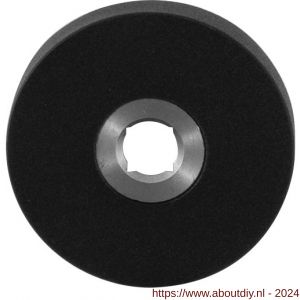 GPF Bouwbeslag ZwartWit 8100.05L rond click rozet 50x6 mm linkswijzend zwart - A21007358 - afbeelding 1