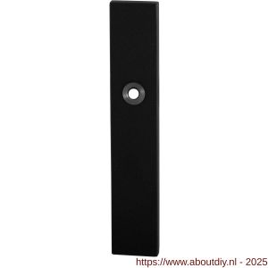 GPF Bouwbeslag ZwartWit 8100.25R blind deurkruk gatdeel rechtswijzend langschild rechthoekig 218x40x8,5 mm blind zwart - A21006464 - afbeelding 1