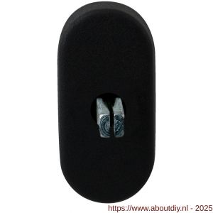 GPF Bouwbeslag ZwartWit GPF8100.30 draaikiepmechanisme ovaal 65x30x12 mm met stift binnenzijde 32 mm zwart - A21004990 - afbeelding 1