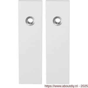 GPF Bouwbeslag ZwartWit 8100.55 blind kortschild rechthoekig enkelverend 169x46x8,5 mm blind wit - A21006472 - afbeelding 1