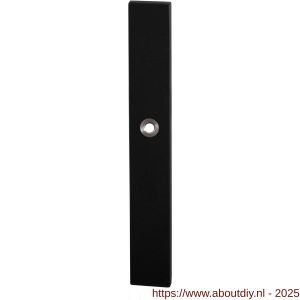 GPF Bouwbeslag ZwartWit 8100.75R XL PC55 deurkruk gatdeel rechtswijzend langschild XL rechthoekig 282x40x8,5 mm PC55 zwart - A21007547 - afbeelding 1