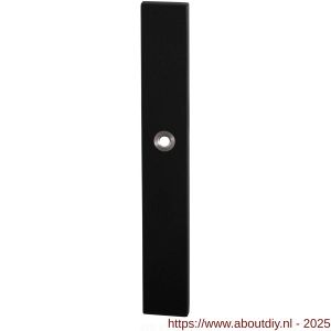 GPF Bouwbeslag ZwartWit 8100.75R XL PC92 deurkruk gatdeel rechtswijzend langschild XL rechthoekig 282x40x8,5 mm PC92 zwart - A21011233 - afbeelding 1