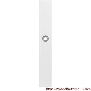 GPF Bouwbeslag ZwartWit 8100.85L XL blind deurkruk gatdeel linkswijzend langschild XL rechthoekig 282x40x8,5 mm blind wit - A21007429 - afbeelding 1