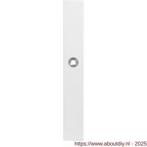 GPF Bouwbeslag ZwartWit 8100.85L XL PC72 deurkruk gatdeel linkswijzend langschild XL rechthoekig 282x40x8,5 mm PC72 wit - A21007433 - afbeelding 1
