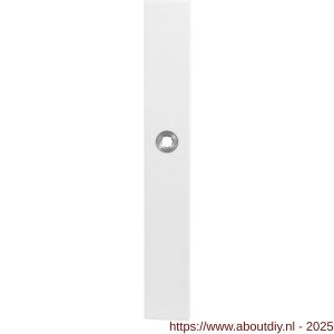 GPF Bouwbeslag ZwartWit 8100.85R XL PC92 deurkruk gatdeel rechtswijzend langschild XL rechthoekig 282x40x8,5 mm PC92 wit - A21011245 - afbeelding 1
