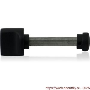 GPF Bouwbeslag ZwartWit 8110.61 toiletstift 8 mm grote knop zwart - A21000284 - afbeelding 1