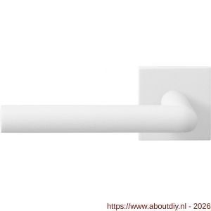 GPF Bouwbeslag ZwartWit GPF8212.62-02L Toi deurkruk gatdeel op vierkant rozet 50x50x8 mm linkswijzend wit - A21013942 - afbeelding 1