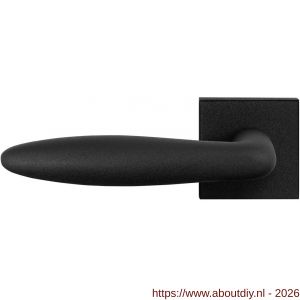 GPF Bouwbeslag ZwartWit GPF8220.61-02L Pepe deurkruk gatdeel op vierkant rozet 50x50x8 mm linkswijzend zwart - A21010269 - afbeelding 1