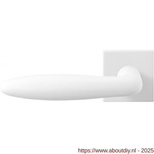GPF Bouwbeslag ZwartWit 8222.62-02L Pepe deurkruk gatdeel op vierkant rozet 50x50x8 mm linkswijzend wit - A21013969 - afbeelding 1
