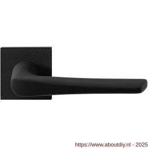 GPF Bouwbeslag ZwartWit 8230.61-02 Tiki deurkruk op vierkant rozet 50x50x8 mm zwart - A21009345 - afbeelding 1