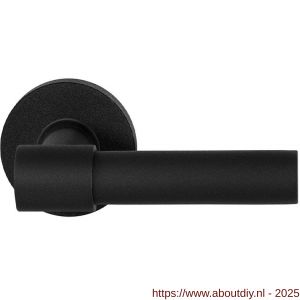 GPF Bouwbeslag ZwartWit 8234.61-00 Hipi Deux+ deurkruk op rond rozet 50x8 mm zwart - A21009353 - afbeelding 1
