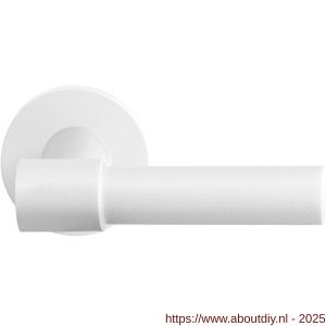 GPF Bouwbeslag ZwartWit 8236.62-00 Hipi Deux+ deurkruk op rond rozet 50x8 mm wit - A21013987 - afbeelding 1