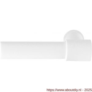 GPF Bouwbeslag ZwartWit 8236L/R Hipi Deux+ 105,5 mm deurkruk gatdeel links-rechtswijzend wit - A21008043 - afbeelding 1