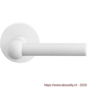 GPF Bouwbeslag ZwartWit 8237.62-00 Hipi deurkruk op rond rozet 50x8 mm wit - A21013992 - afbeelding 1