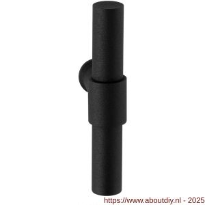 GPF Bouwbeslag ZwartWit 8238L/R Hipi Deux 103 mm deurkruk gatdeel links-rechtswijzend zwart - A21008045 - afbeelding 1