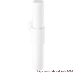 GPF Bouwbeslag ZwartWit GPF8239L/R Hipi Deux 103 mm deurkruk gatdeel links-rechtswijzend wit - A21008046 - afbeelding 1