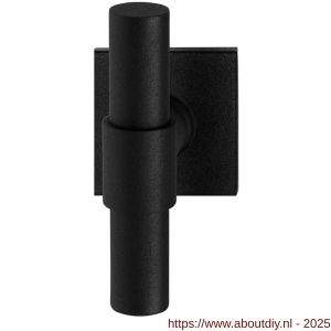 GPF Bouwbeslag ZwartWit 8241.61-02 Hipi Deux+ kruiskruk op vierkant rozet 50x50x8 mm zwart - A21009368 - afbeelding 1