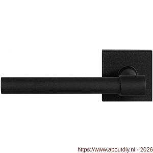 GPF Bouwbeslag ZwartWit GPF8244.61-02L Hipi Deux deurkruk gatdeel op vierkant rozet 50x50x8 mm linkswijzend zwart - A21010327 - afbeelding 1