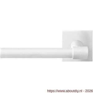 GPF Bouwbeslag ZwartWit GPF8246.62-02L Hipi Deux deurkruk gatdeel op vierkant rozet 50x50x8 mm linkswijzend wit - A21014021 - afbeelding 1