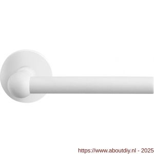 GPF Bouwbeslag ZwartWit 8247.62-00 Hipi deurkruk op rond rozet 50x8 mm wit - A21014023 - afbeelding 1