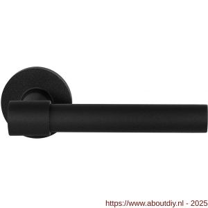 GPF Bouwbeslag ZwartWit 8248.61-00 Hipi Deux+ deurkruk op rond rozet 50x8 mm zwart - A21009381 - afbeelding 1