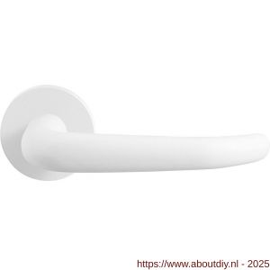 GPF Bouwbeslag ZwartWit 8252.62-00 Tino deurkruk op rond rozet 50x8 mm wit - A21014033 - afbeelding 1