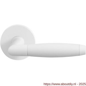 GPF Bouwbeslag ZwartWit 8267.62-00 Ika deurkruk op rond rozet 50x8 mm wit - A21014035 - afbeelding 1