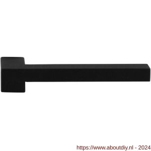 GPF Bouwbeslag ZwartWit 8285R Raa deurkruk gatdeel rechtswijzend zwart - A21007756 - afbeelding 1