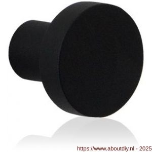 GPF Bouwbeslag ZwartWit GPF8504.25 meubelknop rond 25 mm hoogte 21 mm zwart - A21005424 - afbeelding 1