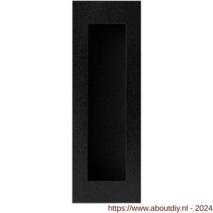GPF Bouwbeslag ZwartWit 8715.61A schuifdeurkom rechthoekig 120x40 mm zwart - A21007582 - afbeelding 1