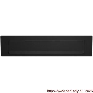 GPF Bouwbeslag ZwartWit 8830.61 briefplaat 340x77 met valklep 280x45 mm zwart - A21006734 - afbeelding 1